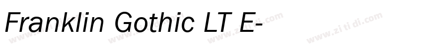 Franklin Gothic LT E字体转换